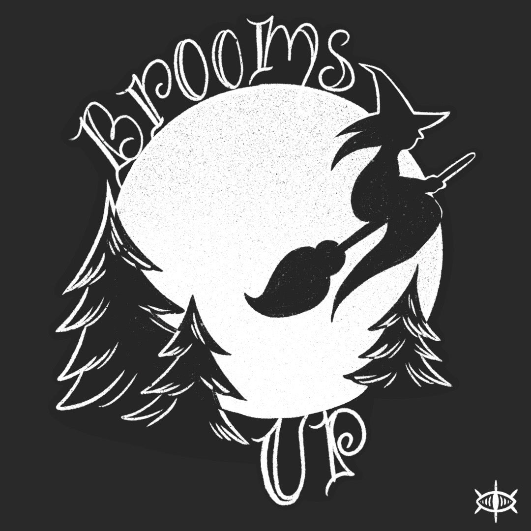 ‘Brooms Up!’ Holo Sticker